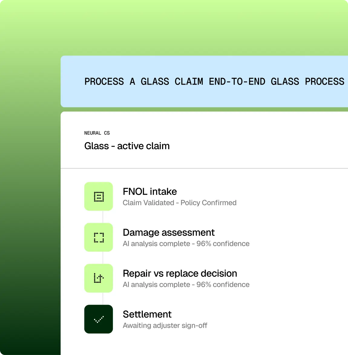 Carrier claims workflow preview